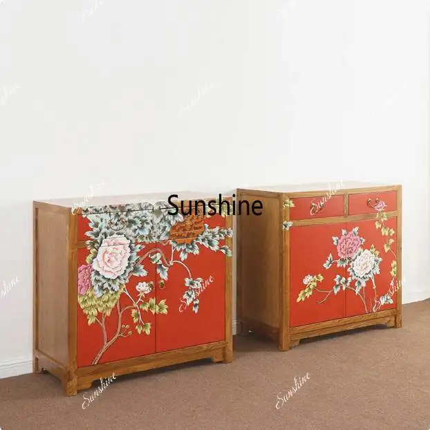 New Chinese painted dining side cabinet solid wood classical shoe cabinet
New Chinese painted dining side cabinet solid wood classical shoe cabinet