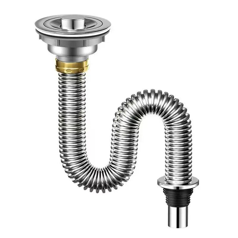 Kitchen wash basin sewer pipe accessories stainless steel sewer drain pipe deodorant full set
Kitchen wash basin sewer pipe accessories stainless steel sewer drain pipe deodorant full set