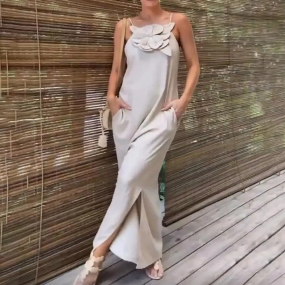 Flower Halter Dress Woman Off Shoulder Satin Long Dress Women Backless Sexy Evening Dresses Summer Party Dresses For Women
Flower Halter Dress Woman Off Shoulder Satin Long Dress Women Backless Sexy Evening Dresses Summer Party Dresses For Women