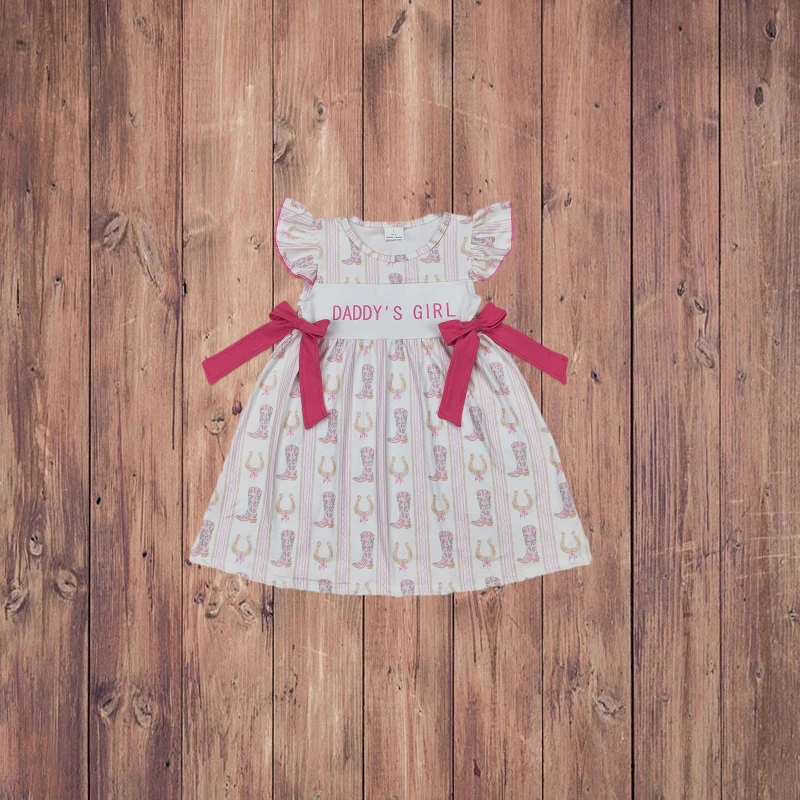 4.9 GSD2053 Daddy's Girl Pink Butterfly Bow Boots Striped Sleeve Children's Dress Cute Girls Outfit with Booties for Kids
4.9 GSD2053 Daddy's Girl Pink Butterfly Bow Boots Striped Sleeve Children's Dress Cute Girls Outfit with Booties for Kids