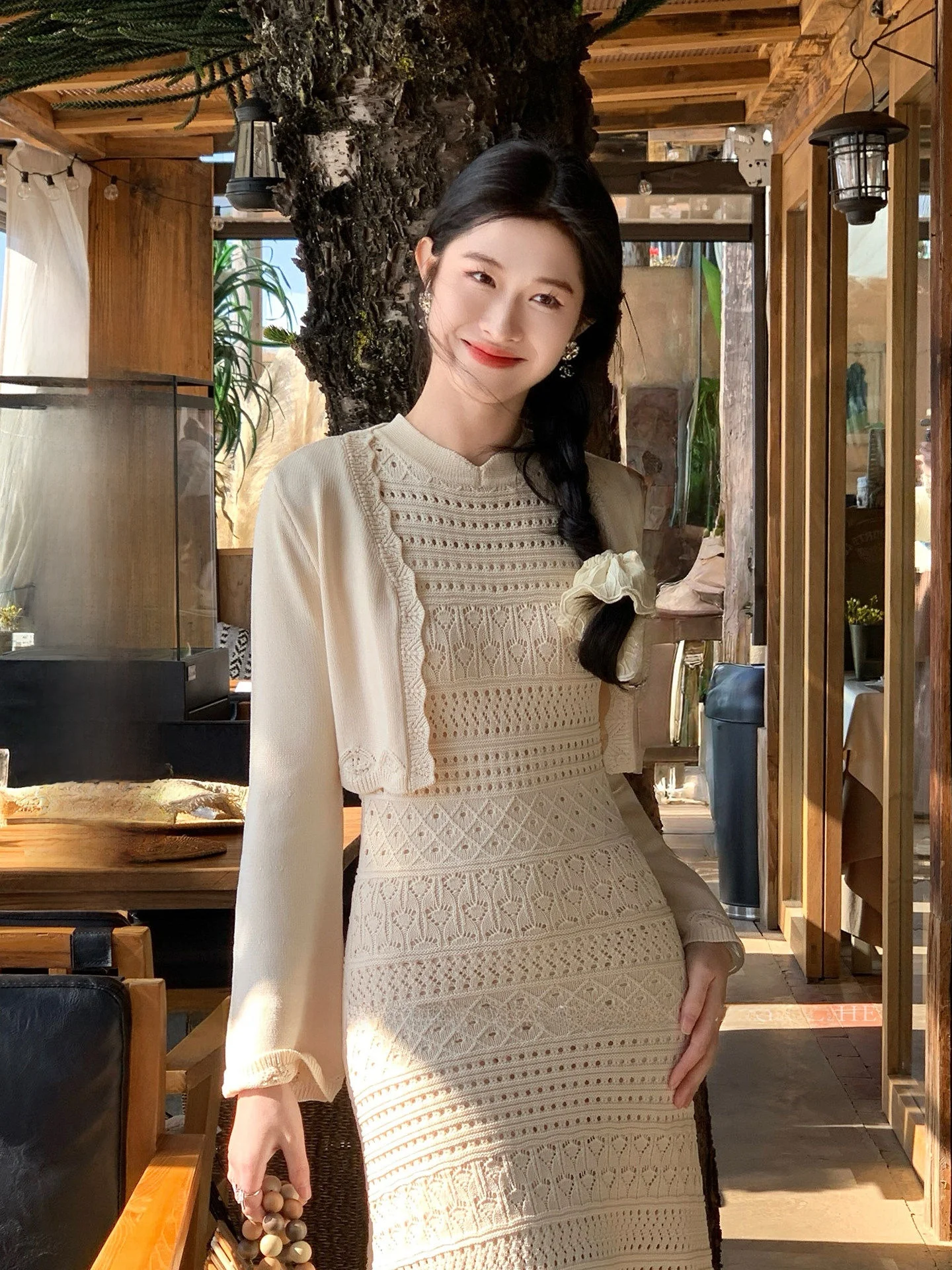 Spring Early Lightweight Knitted ort Cardigan Women's Slim Fit Versatile Sun Protection Outerwear Retro Sle Waist-Cinched
Spring Early Lightweight Knitted ort Cardigan Women's Slim Fit Versatile Sun Protection Outerwear Retro Sle Waist-Cinched