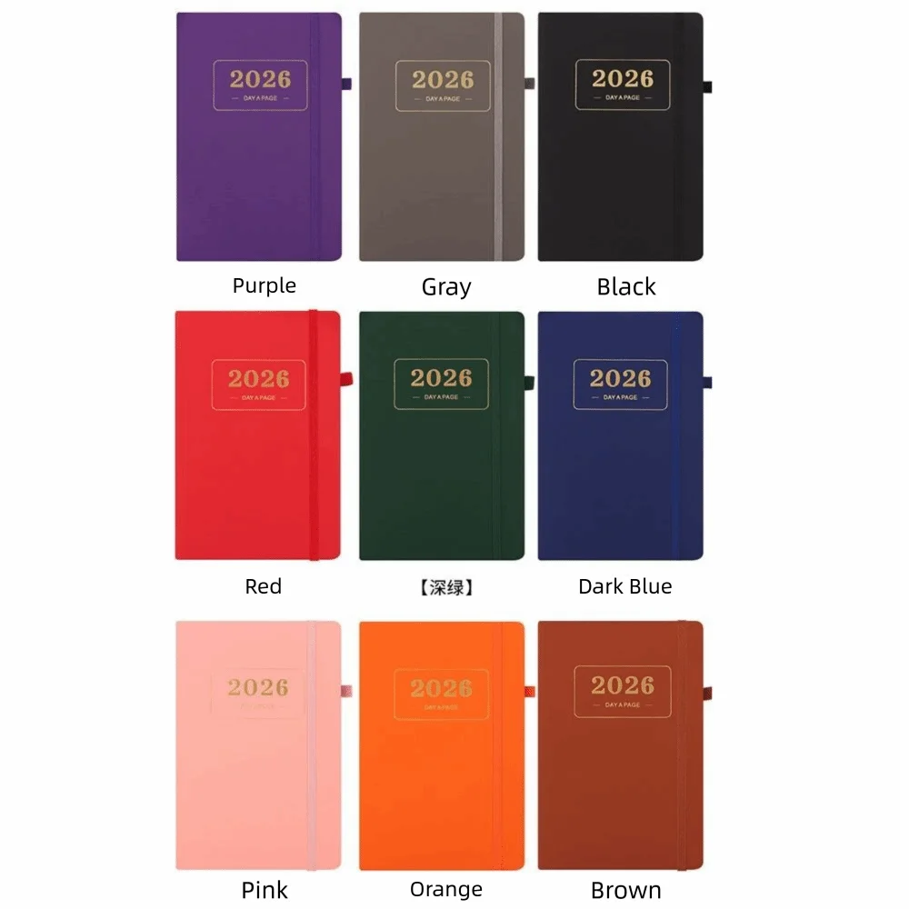 PU Leather A5 Planner Notebook Waterproof Elastic Band 2026 Daily Planner with Bookmark 12 Month Tabs Calendar Book Appointment
PU Leather A5 Planner Notebook Waterproof Elastic Band 2026 Daily Planner with Bookmark 12 Month Tabs Calendar Book Appointment