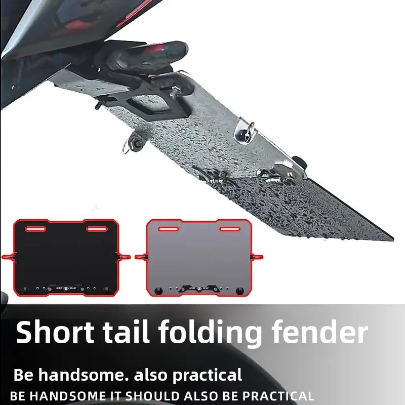 Motorcycle Short Tail Mudguard Modification for CFMOTO 450SR Rear Wheel Short Tail Folding Water Deflector
Motorcycle Short Tail Mudguard Modification for CFMOTO 450SR Rear Wheel Short Tail Folding Water Deflector