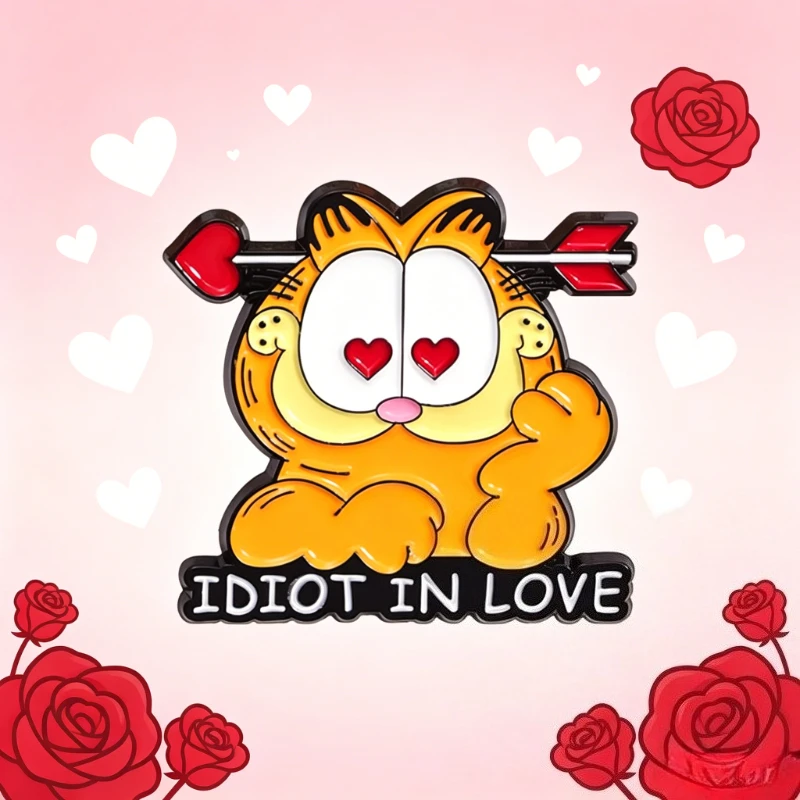 Garfield cartoon cute metal brooch kawaii animation merchandise funny badge for boys and girls backpack accessories wholesale
Garfield cartoon cute metal brooch kawaii animation merchandise funny badge for boys and girls backpack accessories wholesale