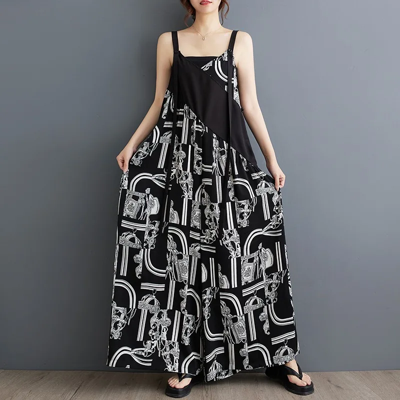 Summer new French style design, fashionable and slimming jumpsuit, loose casual and age reducing overalls, wide leg pants
Summer new French style design, fashionable and slimming jumpsuit, loose casual and age reducing overalls, wide leg pants