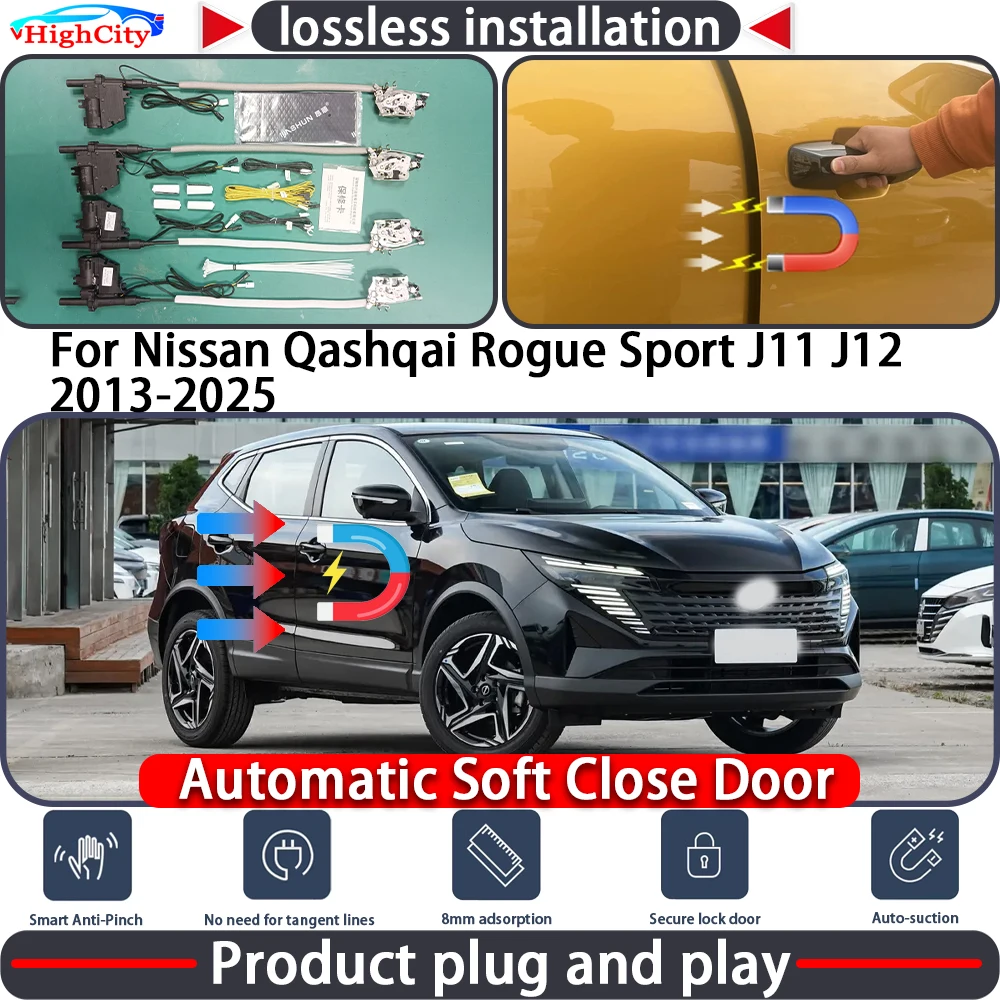 HighCity Electric Closing Door Lock Actuator for Nissan Qashqai Rogue Sport J11 J12 2013-2025 Soft Close Power Latch System Auto
HighCity Electric Closing Door Lock Actuator for Nissan Qashqai Rogue Sport J11 J12 2013-2025 Soft Close Power Latch System Auto
