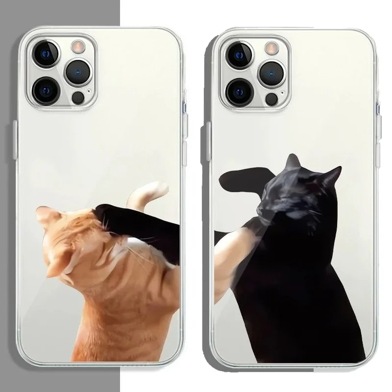 Funny Cartoon Korean Cat Couple Phone Case For iPhone 16 15 11 12 14 13 Pro Max Mini X XSM XR 7 8 Plus SE4 16e Cute Covers Funda
Funny Cartoon Korean Cat Couple Phone Case For iPhone 16 15 11 12 14 13 Pro Max Mini X XSM XR 7 8 Plus SE4 16e Cute Covers Funda