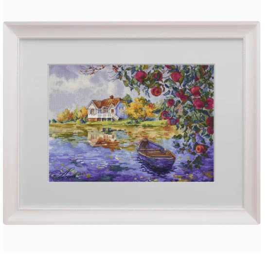 Four Seasons Riverbank Scenery; Autumn Mooring; 14CT; 48*37CM Handmade Needlework Embroidery DIY DMC Cross Stitch Kits Crafts
Four Seasons Riverbank Scenery; Autumn Mooring; 14CT; 48*37CM Handmade Needlework Embroidery DIY DMC Cross Stitch Kits Crafts