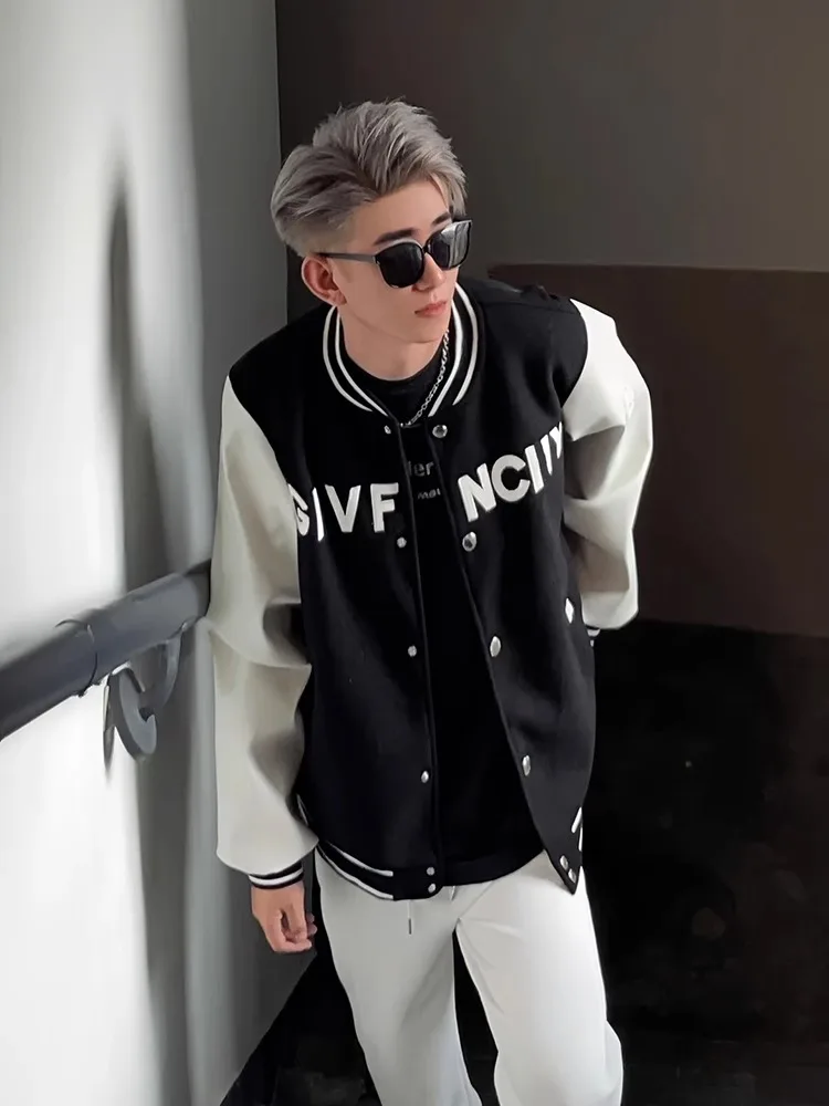 Classic Men's Baseball Jaet Autumn Winter Printed High Street Color Blo Jaet Haome American Sle Polyester Nylon Co...
Classic Men's Baseball Jaet Autumn Winter Printed High Street Color Blo Jaet Haome American Sle Polyester Nylon Co...