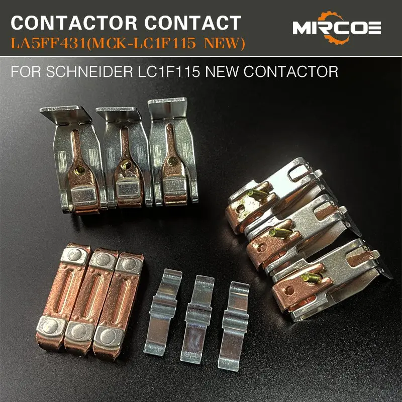 Main contact sets LA5FF431 (new) for TeSys F LC1-F115 and LC1-F150 contactors
Main contact sets LA5FF431 (new) for TeSys F LC1-F115 and LC1-F150 contactors