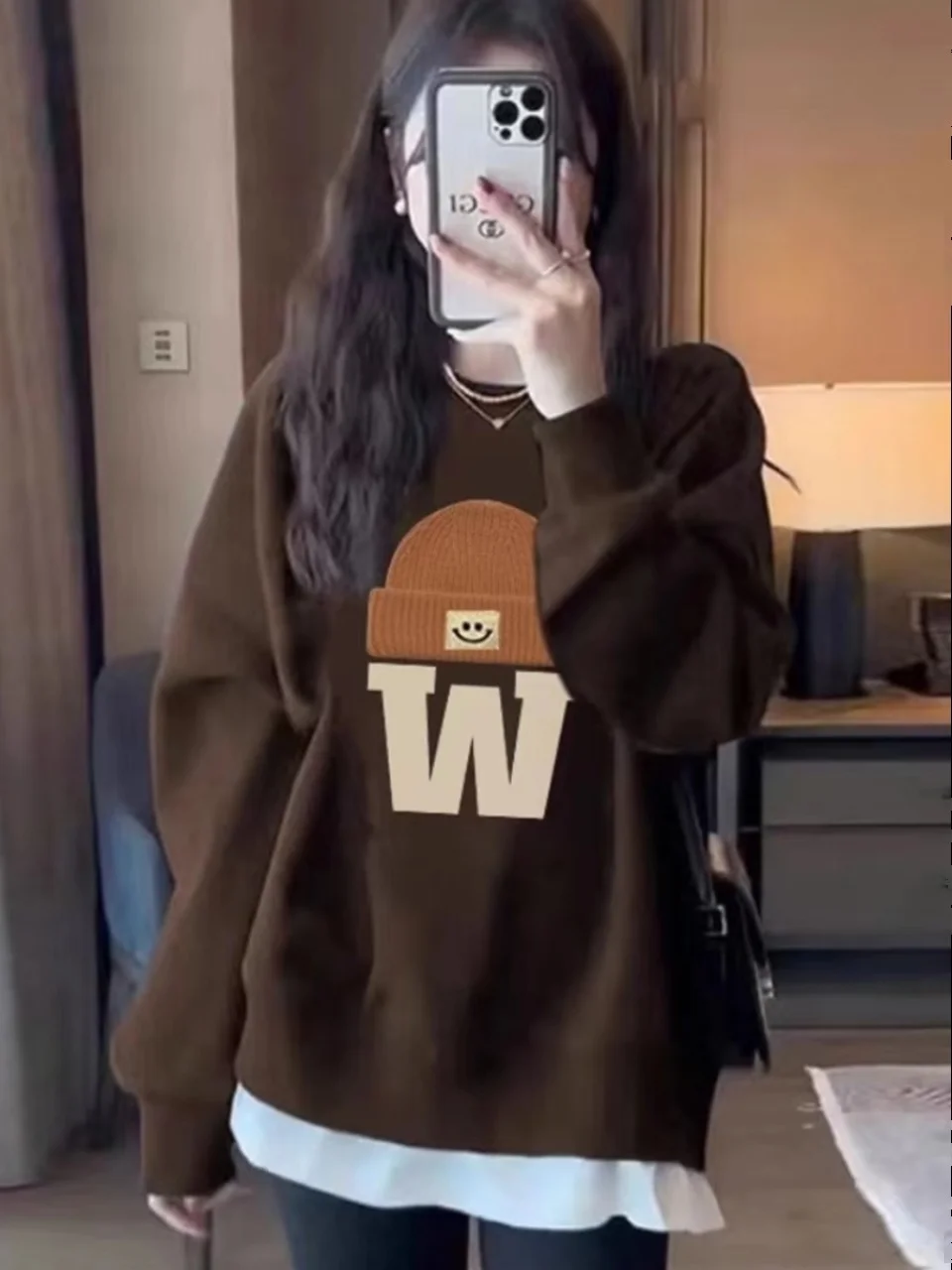 Women's Oversized Fleece Lined Hoodie Mid-Length Butt Covering Comfortable Loose Fit Thickened Autumn Winter Fashionable Stre...
Women's Oversized Fleece Lined Hoodie Mid-Length Butt Covering Comfortable Loose Fit Thickened Autumn Winter Fashionable Stre...