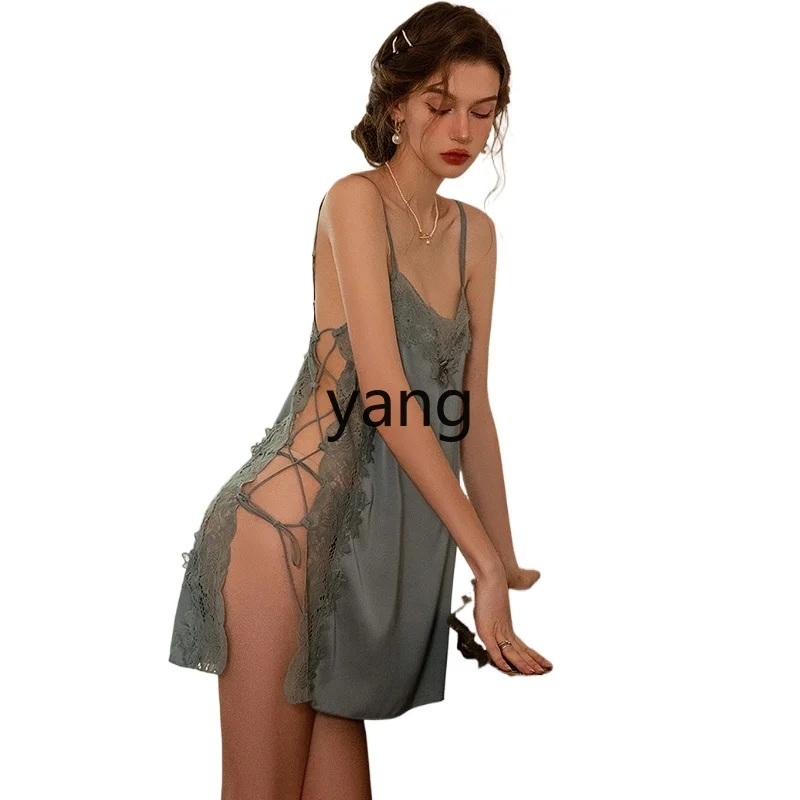 LMM lace suspender two-piece Internet celebrity style ice silk summer loungewear nightdress
LMM lace suspender two-piece Internet celebrity style ice silk summer loungewear nightdress