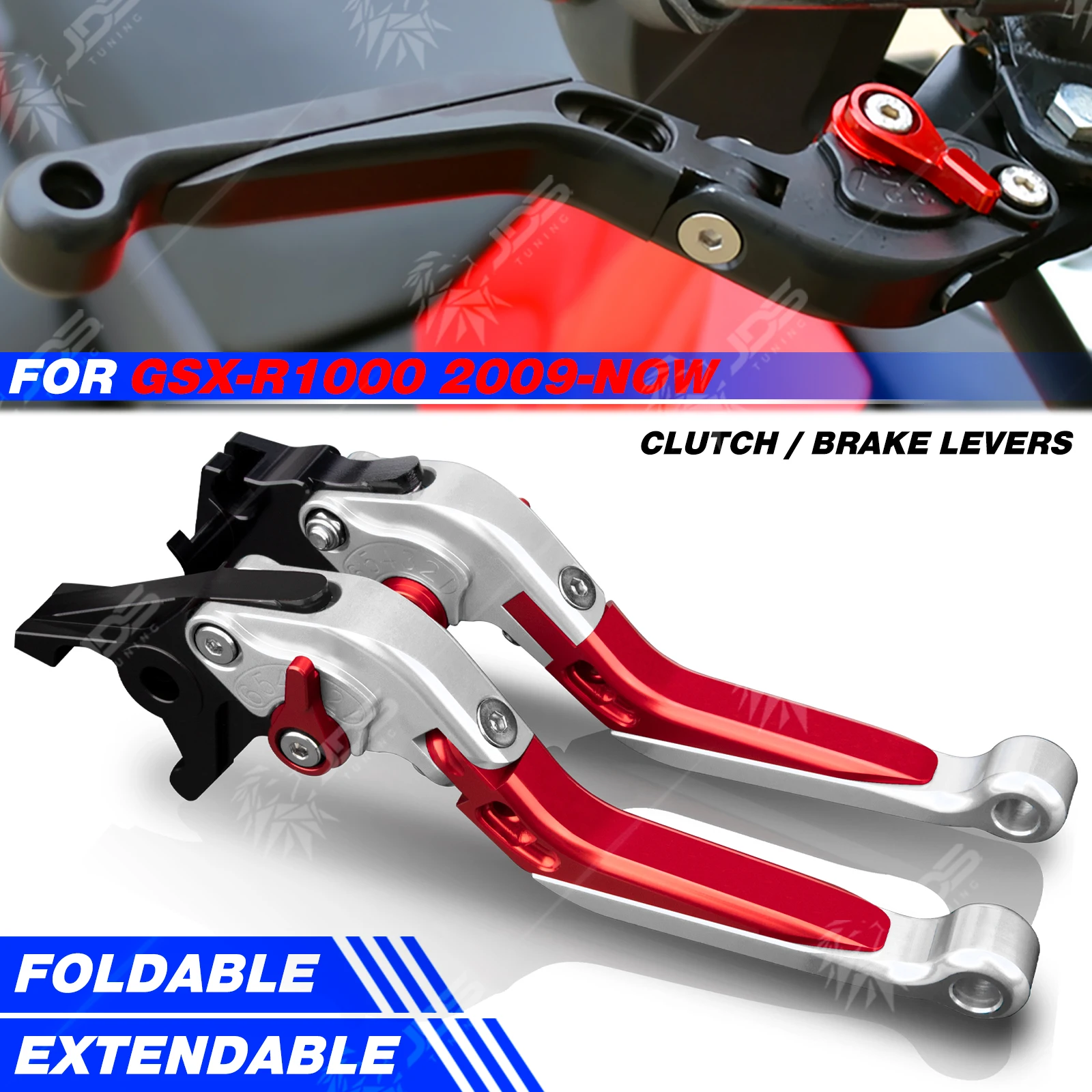 JDSTUNING For Suzuki GSXR1000 2009-NOW Clutch Lever Brake Lever Set Foldable Adjustable Handle Levers Accessories Parts
JDSTUNING For Suzuki GSXR1000 2009-NOW Clutch Lever Brake Lever Set Foldable Adjustable Handle Levers Accessories Parts