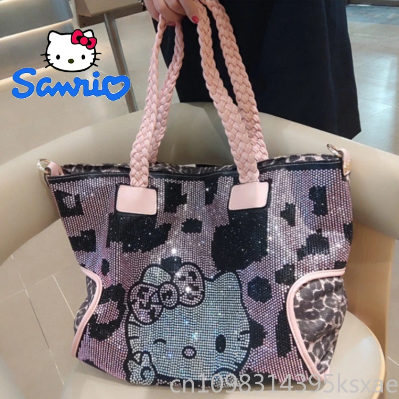 Hello Kitty Large Capacity Luxury Shoulder Bag for Women with Sparkling Rhinestone Travel Handbag Purse Casual Fashion
Hello Kitty Large Capacity Luxury Shoulder Bag for Women with Sparkling Rhinestone Travel Handbag Purse Casual Fashion