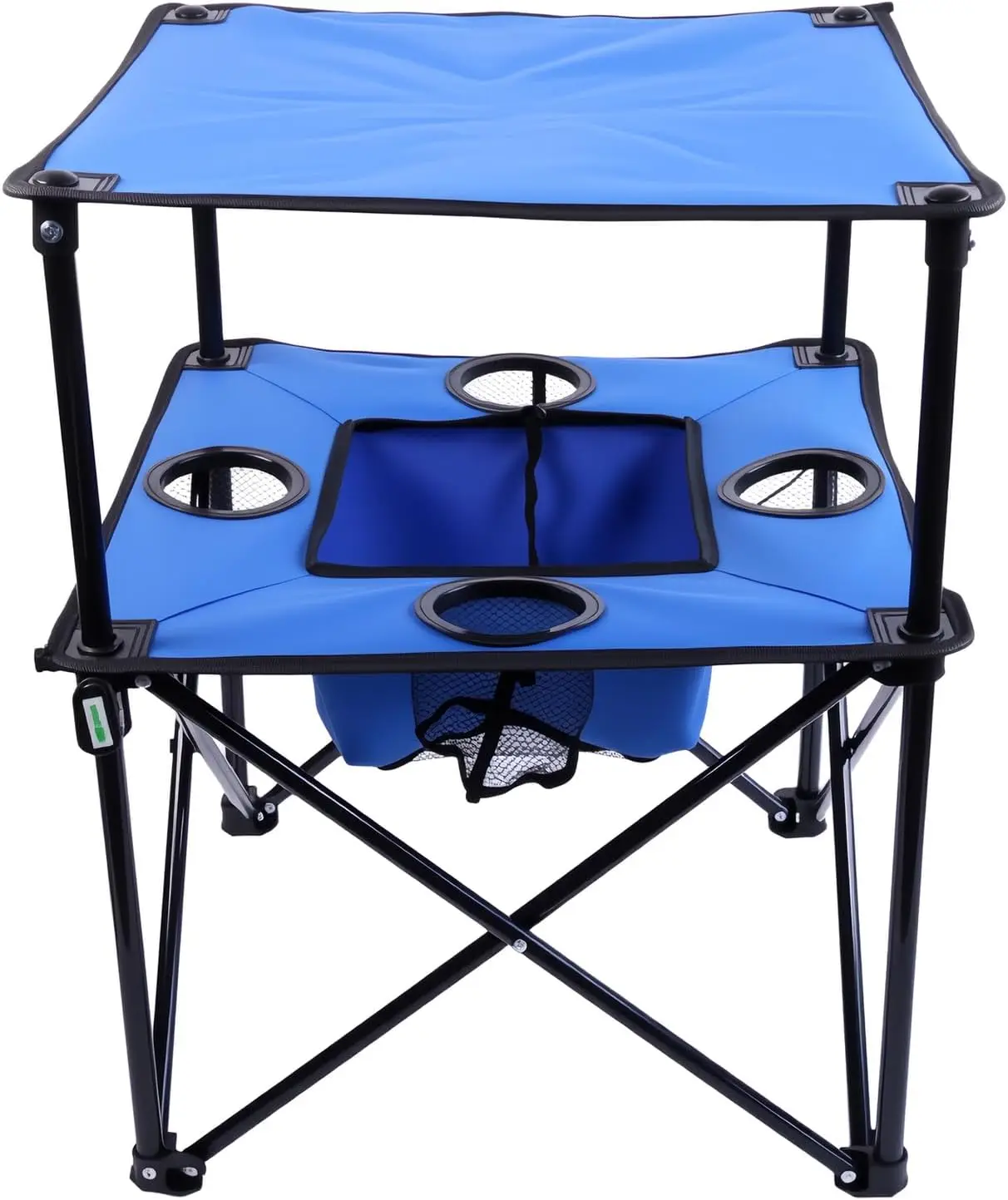 Portable Folding Camping Table with Cup Holders - Lightweight 2-Tier Outdoor Table for Picnic, Camping, Tailgating (Blue + Black
Portable Folding Camping Table with Cup Holders - Lightweight 2-Tier Outdoor Table for Picnic, Camping, Tailgating (Blue + Black