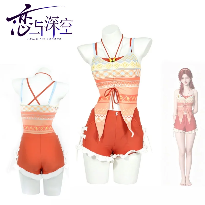 Love and Deepspace Swimsuit Cosplay Costume Midsummer Dream Swimwear Miss Hunter for Summer Beach Party Holiday Suit
Love and Deepspace Swimsuit Cosplay Costume Midsummer Dream Swimwear Miss Hunter for Summer Beach Party Holiday Suit