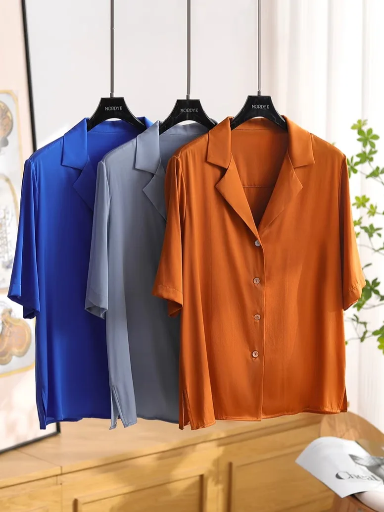 Ретро-рубашка в кубинском стиле из шелка с эффектом песочной стирки, женская летняя блузка оригинального дизайна прямого кроя с пуговицами
Ретро-рубашка в кубинском стиле из шелка с эффектом песочной стирки, женская летняя блузка оригинального дизайна прямого кроя с пуговицами