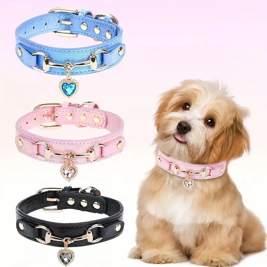 Shiny Rhinestone Pet Collar Love Jewelry Dog Collar Comfortable Leather Dog Adjustable Collar
Shiny Rhinestone Pet Collar Love Jewelry Dog Collar Comfortable Leather Dog Adjustable Collar