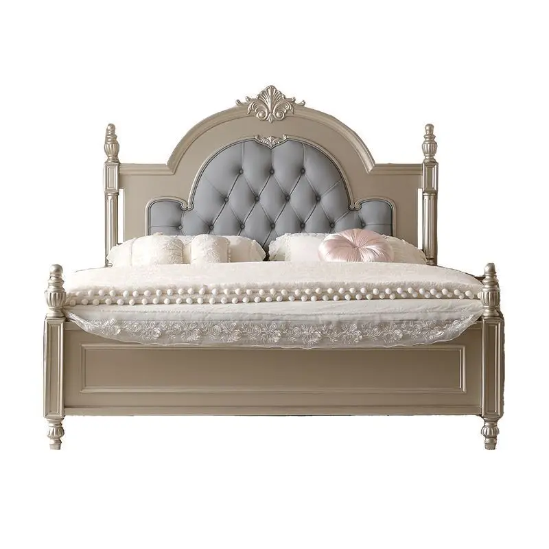 Американская светлая роскошная кровать из цельного дерева 1,8 метра, современная простая двуспальная кровать для главной спальни, кожаная 1,5 метра, французский кремовый цвет
Американская светлая роскошная кровать из цельного дерева 1,8 метра, современная простая двуспальная кровать для главной спальни, кожаная 1,5 метра, французский кремовый цвет