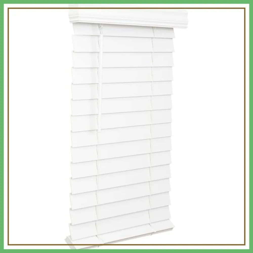 2.5-inch Cordless Faux Wood Blind, 31x72 inches, Bright White, Plantation Style for Living Room, Bedroom, Interior Door
2.5-inch Cordless Faux Wood Blind, 31x72 inches, Bright White, Plantation Style for Living Room, Bedroom, Interior Door