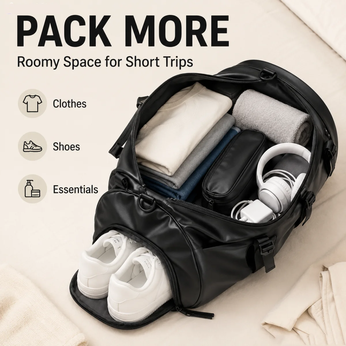 40L Men's Waterproof Travel Backpack with Shoe Compartment, Large Capacity Weekend Overnight Carry-On Duffel Bag for Outdoor Hik
40L Men's Waterproof Travel Backpack with Shoe Compartment, Large Capacity Weekend Overnight Carry-On Duffel Bag for Outdoor Hik
