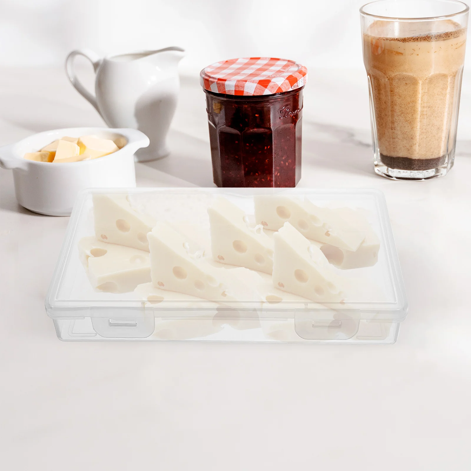 1pc Cheese Storage Container Transparent Flip Cover For Sliced Cheese Butter Fridge Organizer Kitchen Food Box
1pc Cheese Storage Container Transparent Flip Cover For Sliced Cheese Butter Fridge Organizer Kitchen Food Box