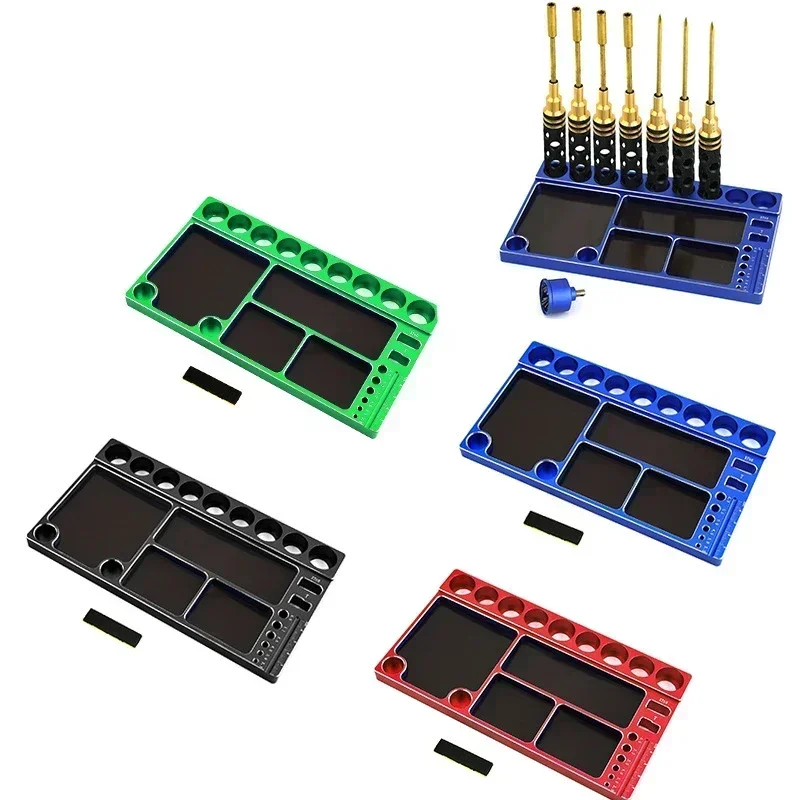 Alloy Tool Storage Plate for 1/8 1/10 1/12 Model Climbing Repair Accessories Car Maintenance Box Screw Tray
Alloy Tool Storage Plate for 1/8 1/10 1/12 Model Climbing Repair Accessories Car Maintenance Box Screw Tray