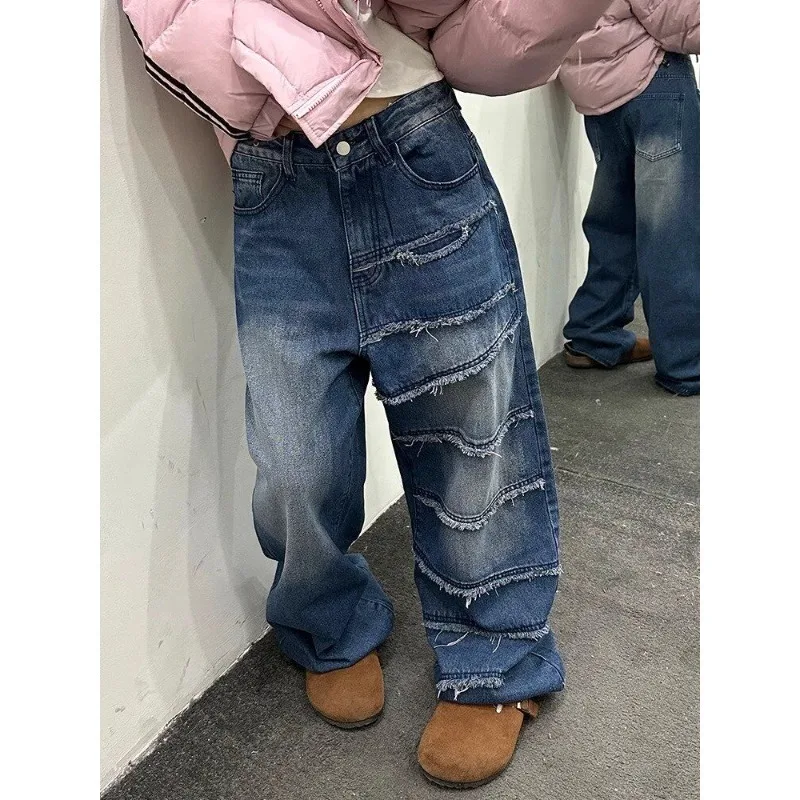 QWEEK Y2k Vintage Oversized Jeans Woman Grunge Baggy Denim Pants Streetwear Baddie Korean Fashion Harajuku Trousers Aesthetic
QWEEK Y2k Vintage Oversized Jeans Woman Grunge Baggy Denim Pants Streetwear Baddie Korean Fashion Harajuku Trousers Aesthetic
