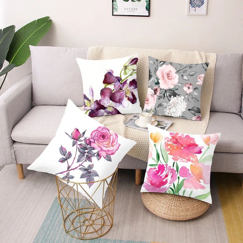 Floral Print Square Throw Pillow Cushion Cover Car Sofa Office Chair Pillow Case Simple Home Furnishing Decoration
Floral Print Square Throw Pillow Cushion Cover Car Sofa Office Chair Pillow Case Simple Home Furnishing Decoration