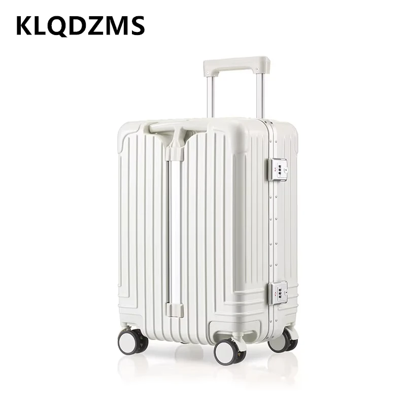 KLQDZMS Carry-on Travel Luggage Aluminum Frame Boarding Case Large Capacity Trolley Case 20" 24"28 Inch USB Charging Suitcase
KLQDZMS Carry-on Travel Luggage Aluminum Frame Boarding Case Large Capacity Trolley Case 20" 24"28 Inch USB Charging Suitcase