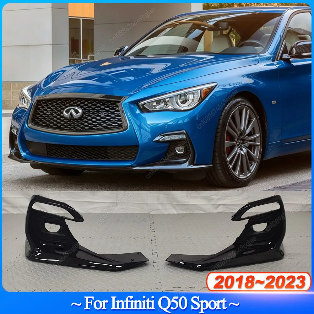 2Pcs For Infiniti Q50 Sport 2018-2023 Car Front Bumper Fog Lamp Bezels Cover ABS Gloss Black Bodykits Tuning
2Pcs For Infiniti Q50 Sport 2018-2023 Car Front Bumper Fog Lamp Bezels Cover ABS Gloss Black Bodykits Tuning