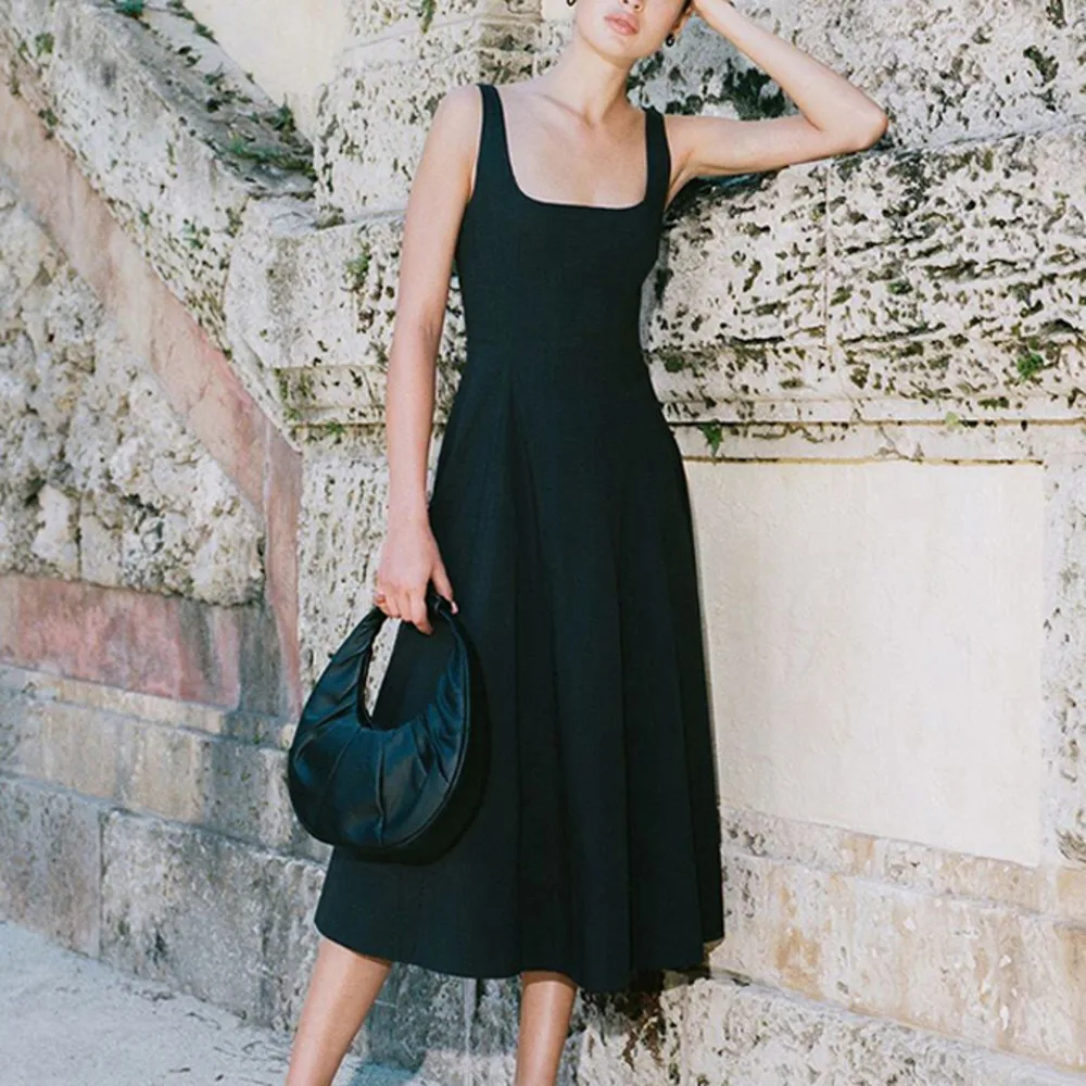 Women Solid Color Long Dress Slim Fit Big Swing U-neck Ballet Cotton Female Backless Sexy Party Slip Midi Dresses Summer Slit
Women Solid Color Long Dress Slim Fit Big Swing U-neck Ballet Cotton Female Backless Sexy Party Slip Midi Dresses Summer Slit