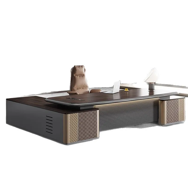 zo- Table Light Luxury High-end Boss Desk, President Table, Paint, Large Desk, Office Furniture, Chairperson Table And Chair Co-
zo- Table Light Luxury High-end Boss Desk, President Table, Paint, Large Desk, Office Furniture, Chairperson Table And Chair Co-