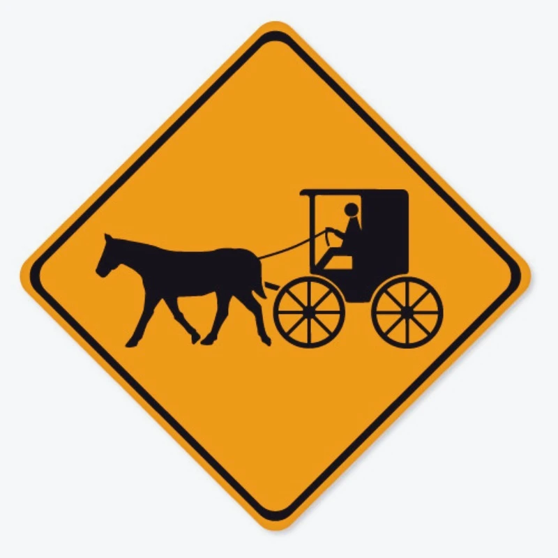 Car Stickers Warning: Carriage Crossing Amish Sticker 15cm PVC KK
Car Stickers Warning: Carriage Crossing Amish Sticker 15cm PVC KK