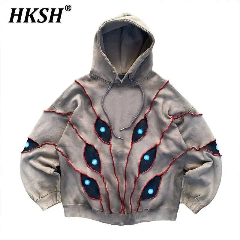 HKSH Hooded Sweatshirt Fashion Eye Pattern Patchwork Hoodie Men's Y2K Vintage Tide Punk Chic Women High Street Gothic Top HK2972
HKSH Hooded Sweatshirt Fashion Eye Pattern Patchwork Hoodie Men's Y2K Vintage Tide Punk Chic Women High Street Gothic Top HK2972