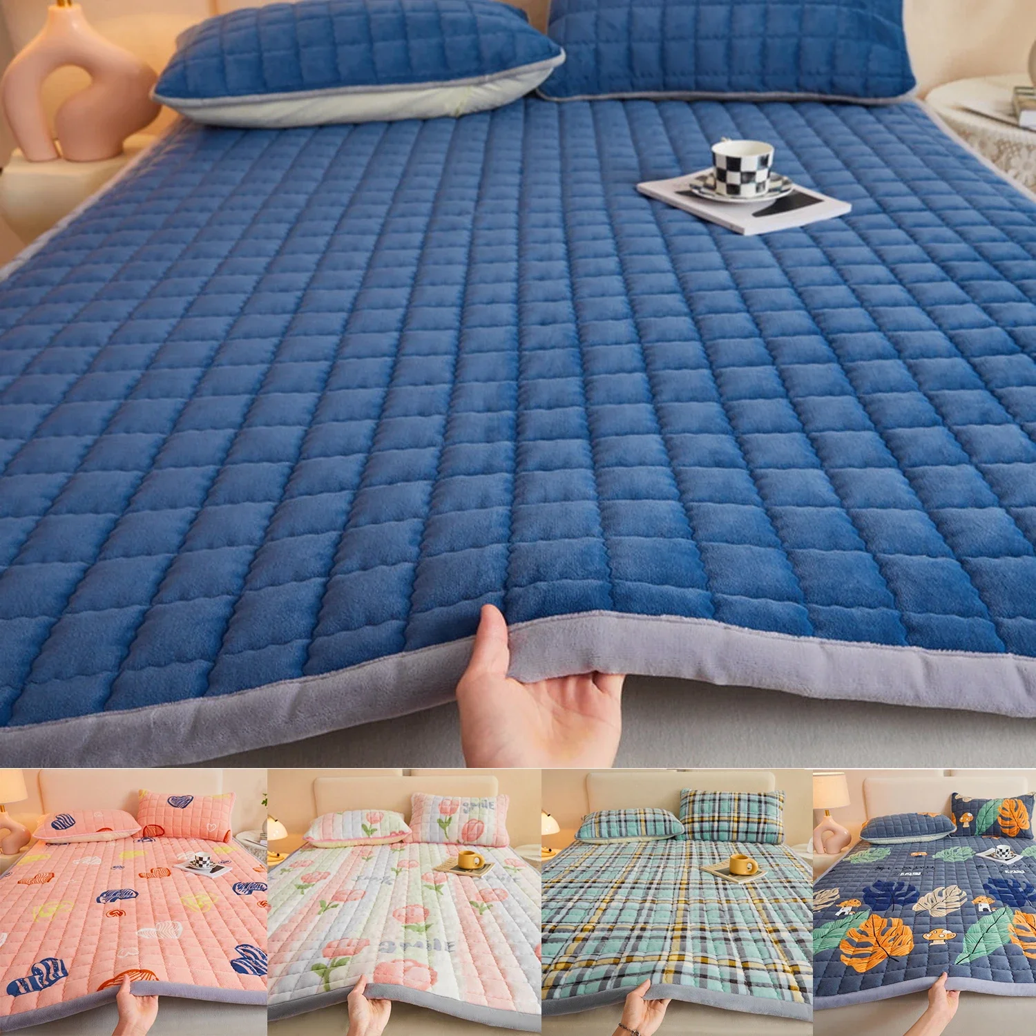 1PC A-class Antibacterial Milk Velvet Cushion Winter Soybean Fiber Sandwich Cotton Mattress Household Double Folding Mattress
1PC A-class Antibacterial Milk Velvet Cushion Winter Soybean Fiber Sandwich Cotton Mattress Household Double Folding Mattress