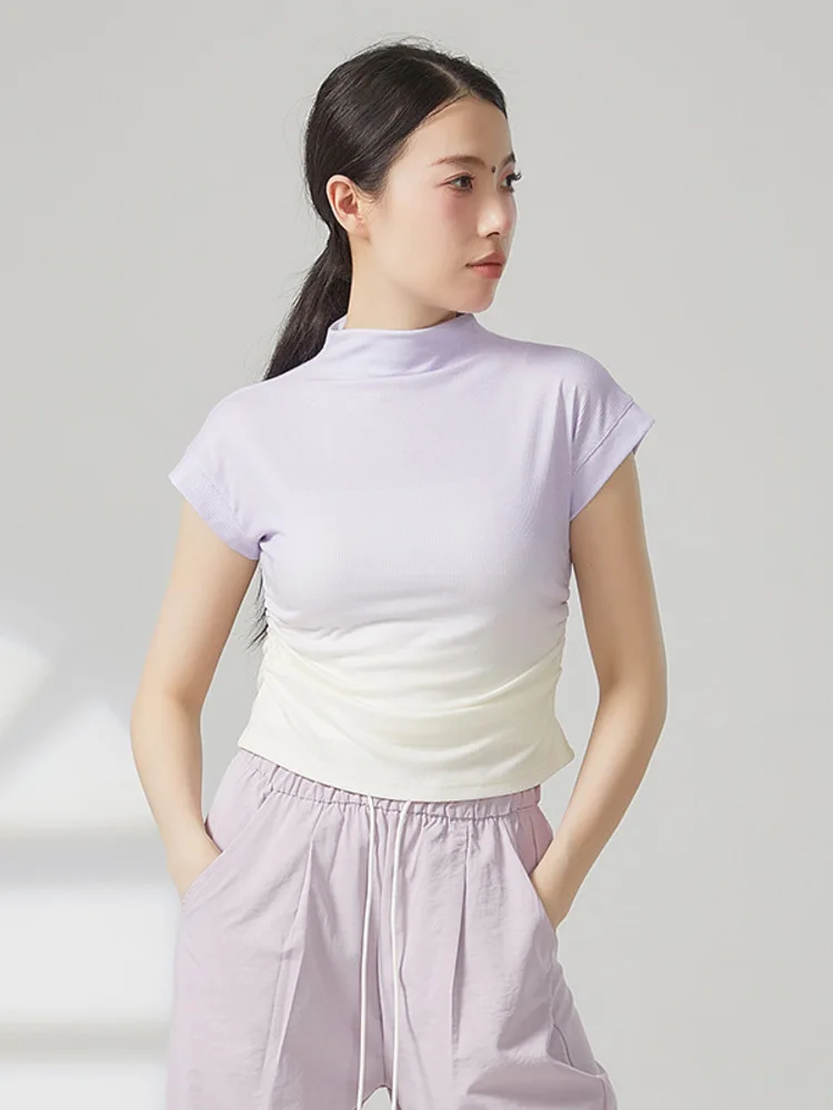 Dance Competitions Modern Dance Wo2025 Summer Gradient Short Sleeve Top Practice Body Training Dress Woman Show Clothes
Dance Competitions Modern Dance Wo2025 Summer Gradient Short Sleeve Top Practice Body Training Dress Woman Show Clothes