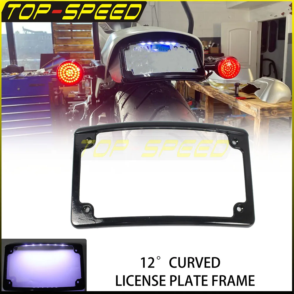 LED License Plates For Harley Dyna FXDB FXDC FXDL FXDF FXDWG Motorcycle Accessories License Plate Frame Bracket w/ white Lamps
LED License Plates For Harley Dyna FXDB FXDC FXDL FXDF FXDWG Motorcycle Accessories License Plate Frame Bracket w/ white Lamps