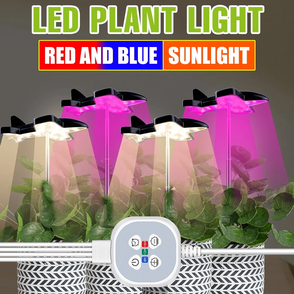 LED USB Indoor Grow Lights Full Spectrum Plant Lamp With Timing Auto On/Off Dimmable Potted Succulent Flowers Lighting Sunlight
LED USB Indoor Grow Lights Full Spectrum Plant Lamp With Timing Auto On/Off Dimmable Potted Succulent Flowers Lighting Sunlight