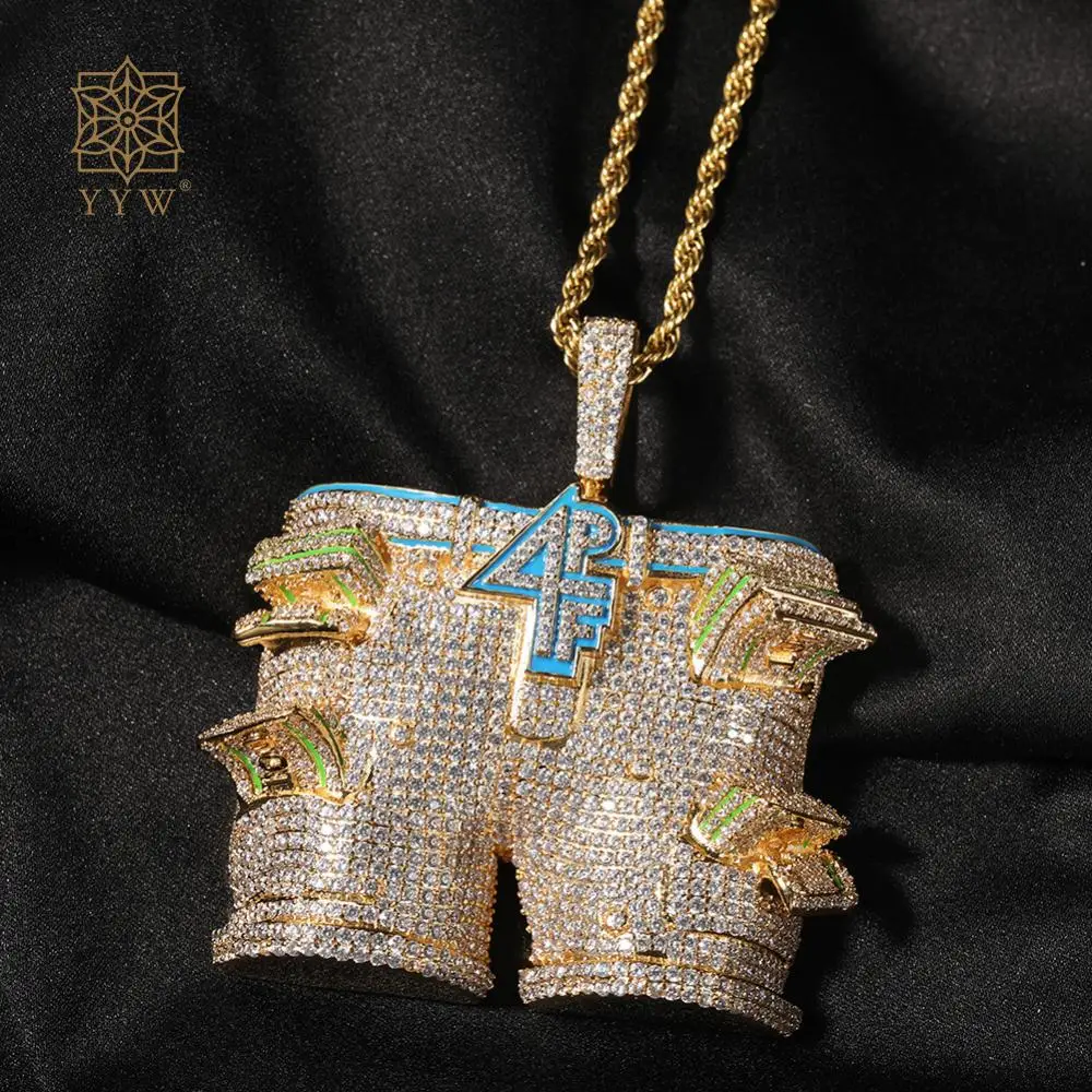 24 Inch Men Rapper 4PF Pants Dollars Pendants Necklaces Hip Hop Bling Trousers Charm Stainless Steel Neck Chain Glamour Jewelry
24 Inch Men Rapper 4PF Pants Dollars Pendants Necklaces Hip Hop Bling Trousers Charm Stainless Steel Neck Chain Glamour Jewelry