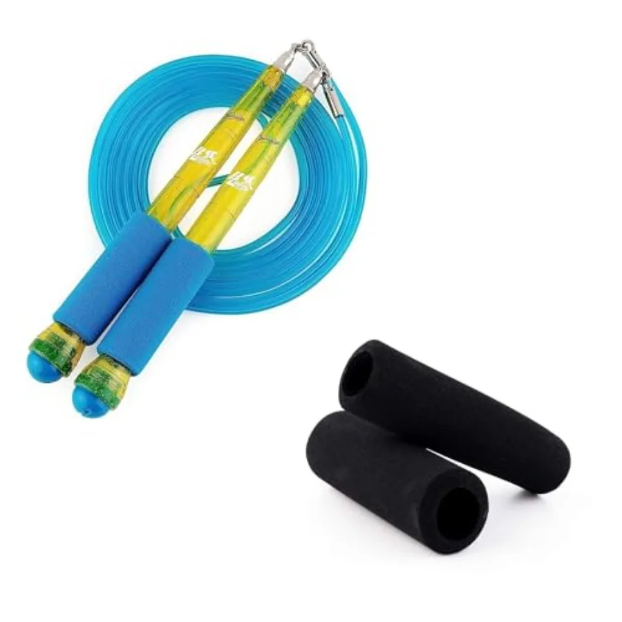 Buddy Lee Rope Master Jump Rope + Handle Grips Ball Bearing Speed Rope with 9" HD Handles for Fitness CrossFit and Endurance Tr
Buddy Lee Rope Master Jump Rope + Handle Grips Ball Bearing Speed Rope with 9" HD Handles for Fitness CrossFit and Endurance Tr