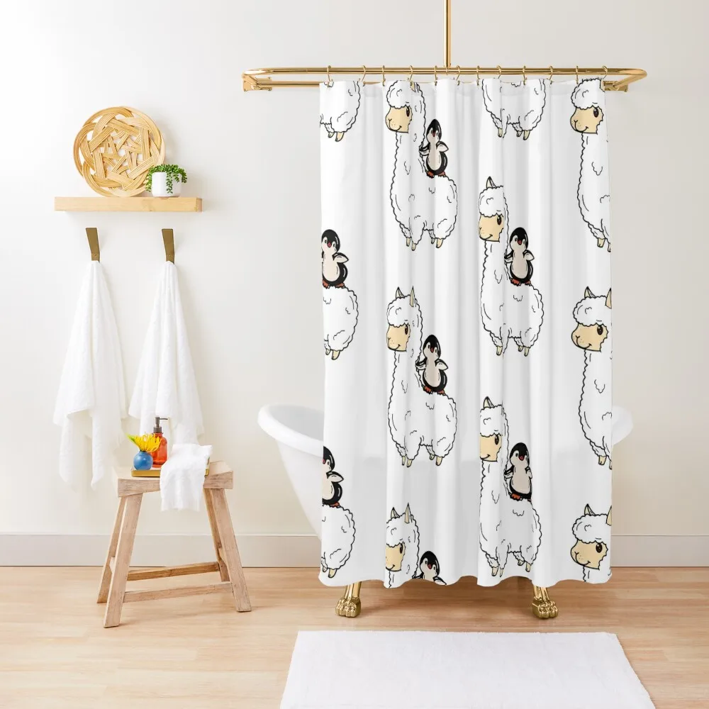 Penguin on a llama Shower Curtain Luxury Bathroom Waterproof Bathroom Shower Bathroom Accessories Accessory Curtain
Penguin on a llama Shower Curtain Luxury Bathroom Waterproof Bathroom Shower Bathroom Accessories Accessory Curtain