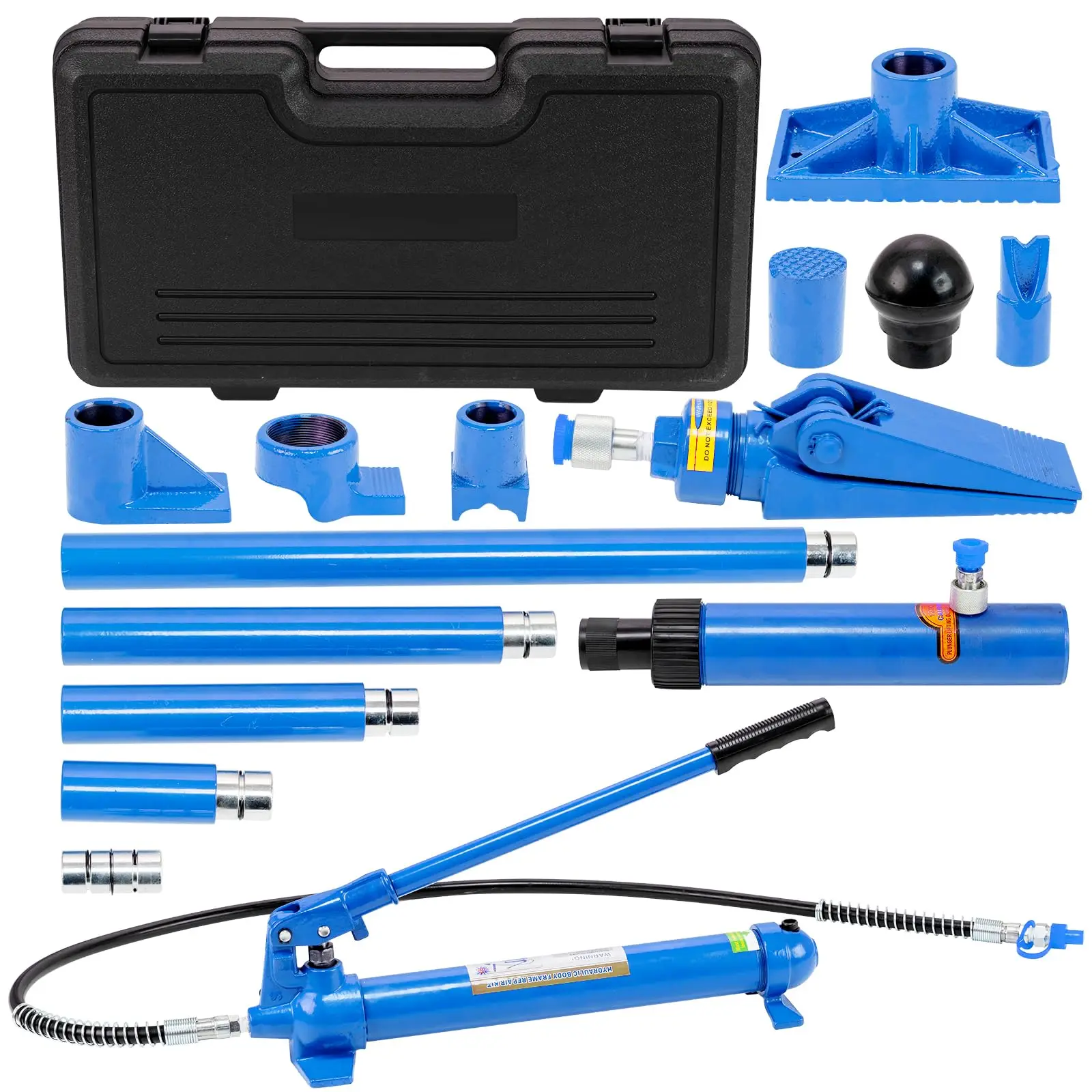 12 Ton Porta Power Hydraulic Jack Kit 26455 lbs Auto Body Frame Repair Set With 4.6ft Oil Hose Portable Ram For Car Truck Lift
12 Ton Porta Power Hydraulic Jack Kit 26455 lbs Auto Body Frame Repair Set With 4.6ft Oil Hose Portable Ram For Car Truck Lift