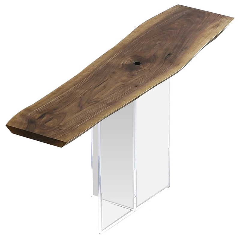 North American black walnut acrylic entrance table wabi sandy wind log entry entrance table ultra-narrow customization
North American black walnut acrylic entrance table wabi sandy wind log entry entrance table ultra-narrow customization