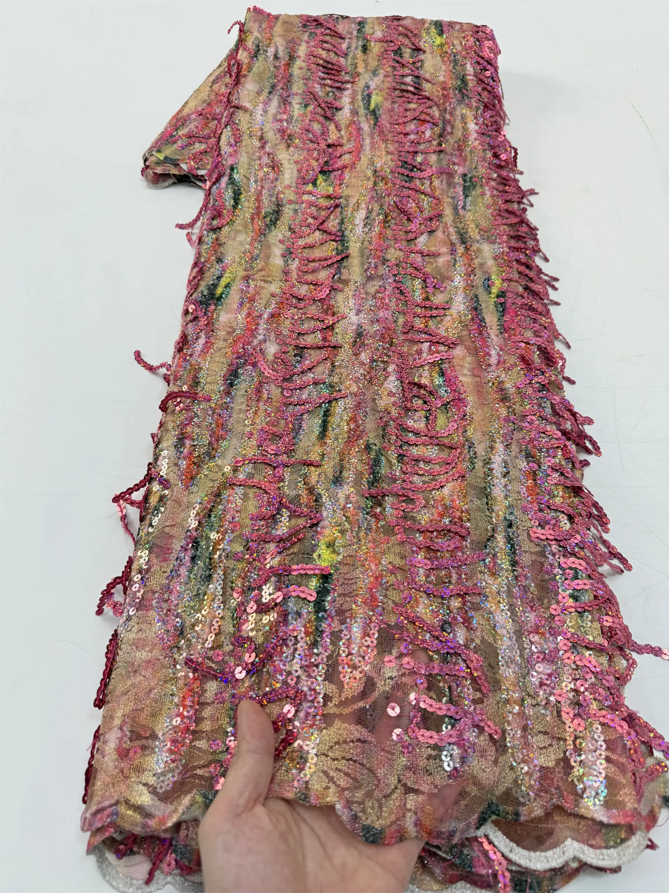 Luxury African French Lace Fabric 2026 Sequins Tassel Embroidery For Sewing Woman Fabric Material Nigerian sewing trim Wedding
Luxury African French Lace Fabric 2026 Sequins Tassel Embroidery For Sewing Woman Fabric Material Nigerian sewing trim Wedding