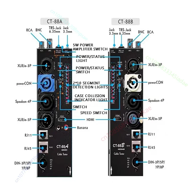 CT-88 Отдельный многофункциональный линейный счетчик Xlr Измеритель сигнальной линии Hdm Линейный счетчик Автоматическая сторона аудио
CT-88 Отдельный многофункциональный линейный счетчик Xlr Измеритель сигнальной линии Hdm Линейный счетчик Автоматическая сторона аудио