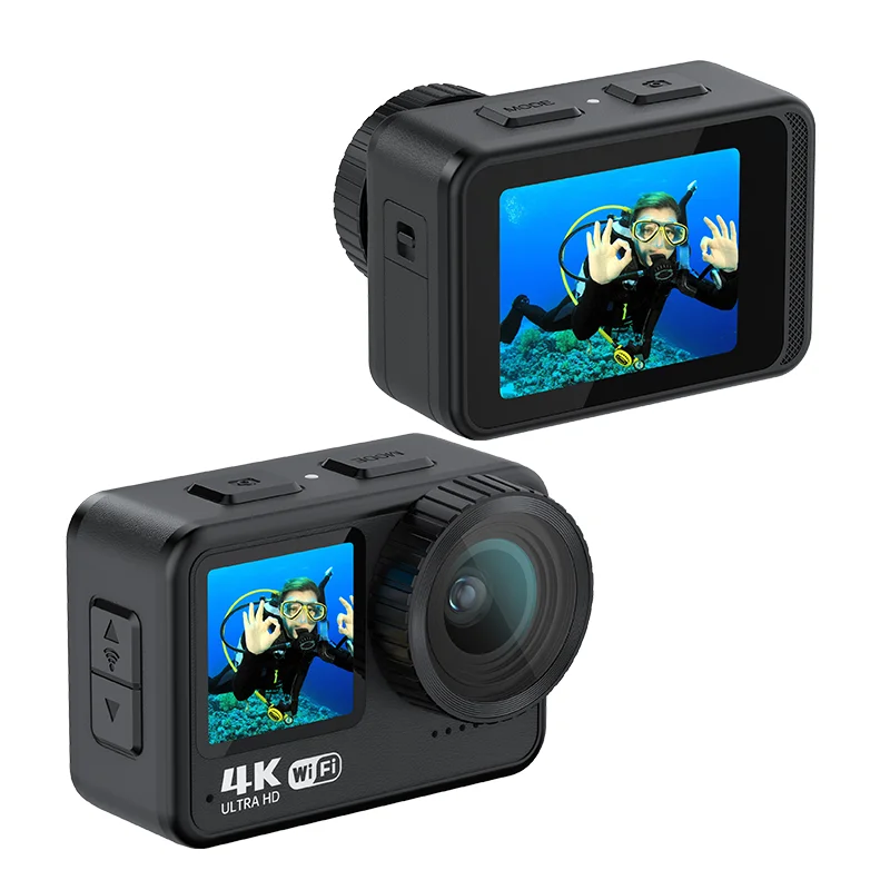 B11X Waterproof 4K Action Camera with Remote Control Supports WIFI Function Six-axis EIS for Sports & Adventure Photography
B11X Waterproof 4K Action Camera with Remote Control Supports WIFI Function Six-axis EIS for Sports & Adventure Photography