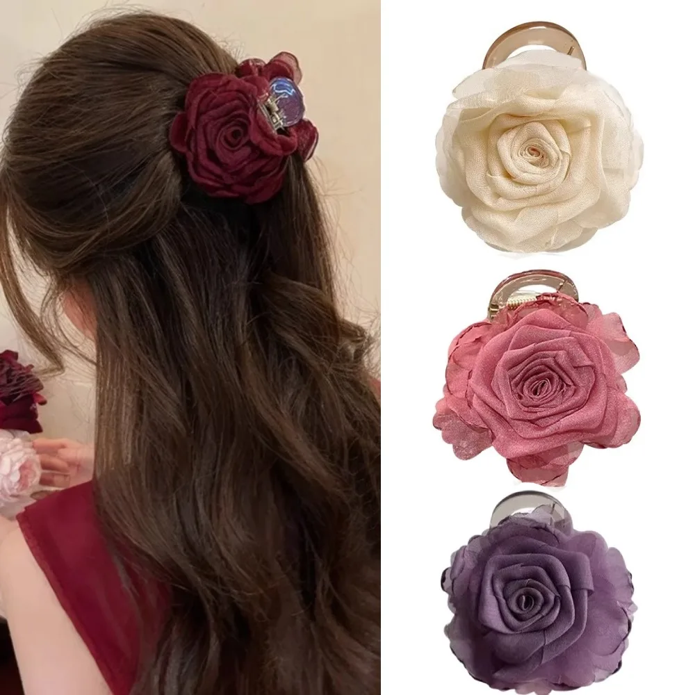 Elegant Rose Flower Hair Claw For Women Girls Sweet Ornament Back Head Floral Hair Clip Hairpin Fashion Hair Accessories
Elegant Rose Flower Hair Claw For Women Girls Sweet Ornament Back Head Floral Hair Clip Hairpin Fashion Hair Accessories