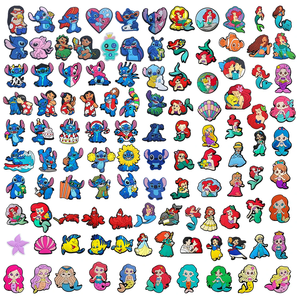 8-50pcs Disney Stitch Princess Mermaid PVC Shoe Charms Accessories DIY Sandals Shoe Buckles Pins Series Shoe Decor Friends Gifts
8-50pcs Disney Stitch Princess Mermaid PVC Shoe Charms Accessories DIY Sandals Shoe Buckles Pins Series Shoe Decor Friends Gifts