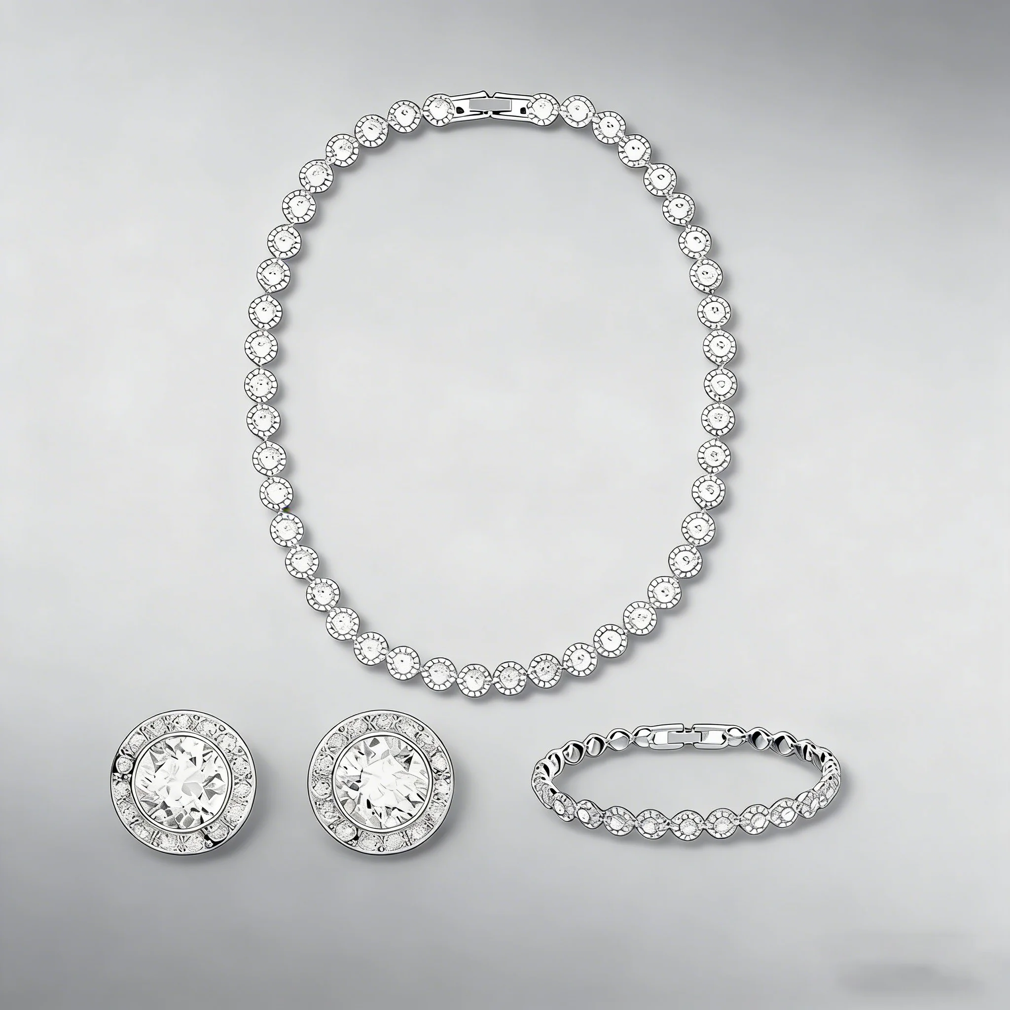 2026 New Light Luxury Round Necklace Pendant Earnail Bracelet, High Jewelry Set, Daily Wear, Party Essential - Anniversary Gift
2026 New Light Luxury Round Necklace Pendant Earnail Bracelet, High Jewelry Set, Daily Wear, Party Essential - Anniversary Gift